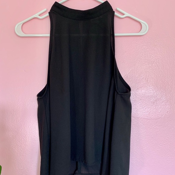 Black halter tank top - Picture 4 of 8